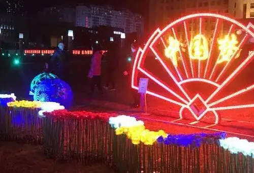 南充市政亮化向日葵视频色板下载製作施工安裝