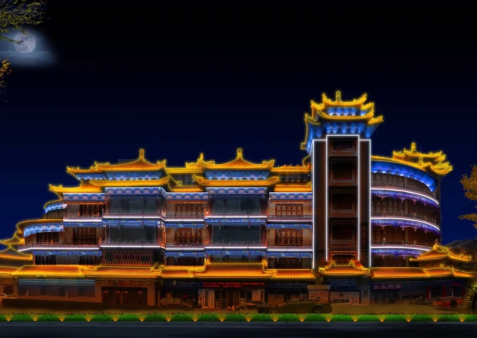 成都照明亮化向日葵视频色板下载製作安裝
